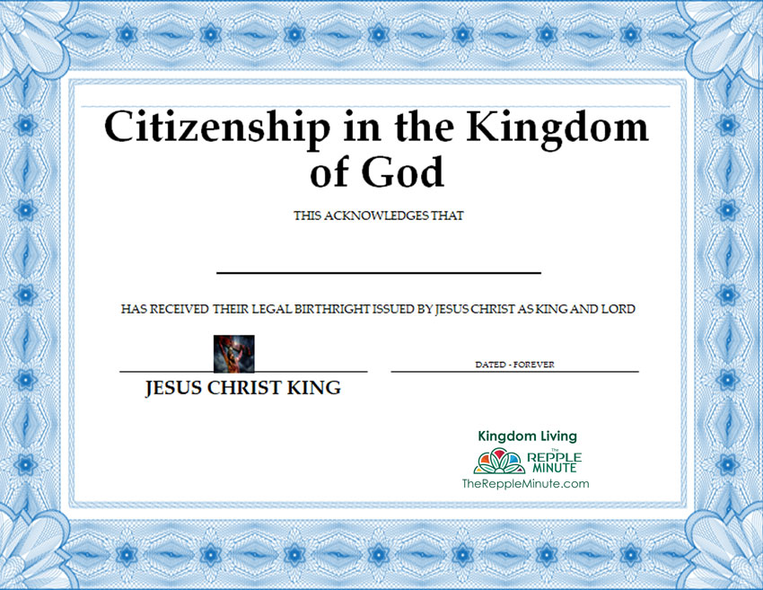 Citizenship in the Kingdom of God